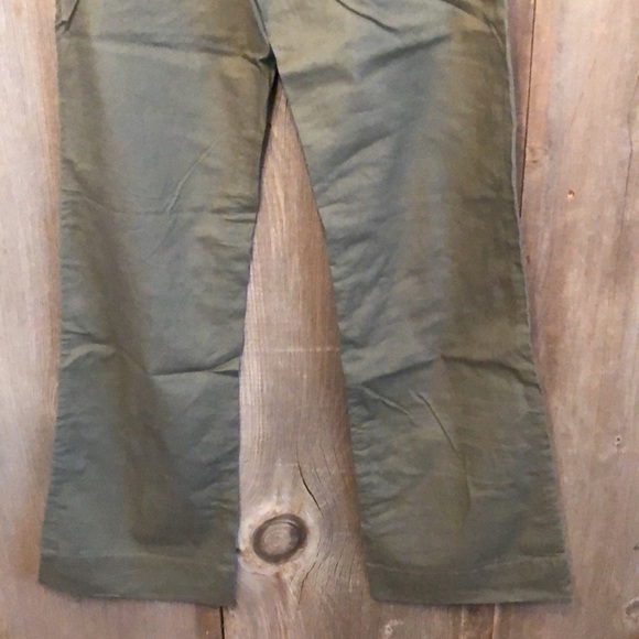 Roxy Button Fly Linen Blend Pants in Green Size 3 Juniors - Picture 5 of 17